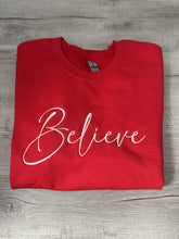 Load image into Gallery viewer, Believe Embroidered Sweatshirt