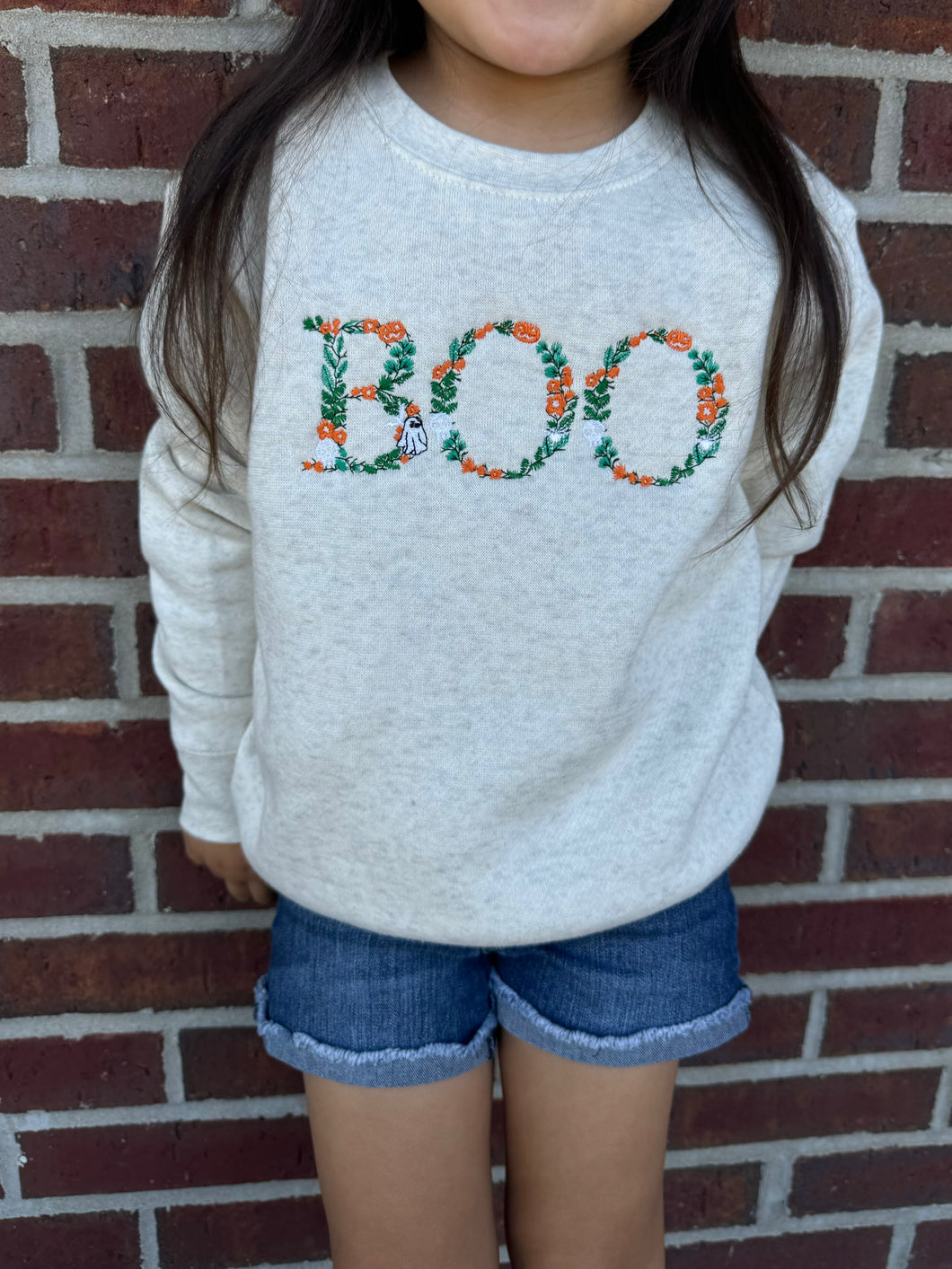 BOO Embroidered Sweatshirt (toddler sizes)