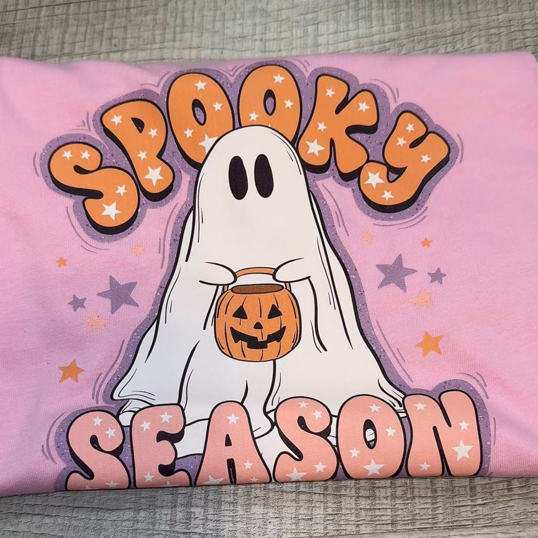 Spooky Season Pink Onesie/Shirt